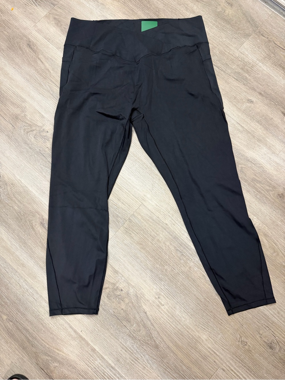 Halara High Waist Cropped Leggings Women’s 3X Black Athletic 004